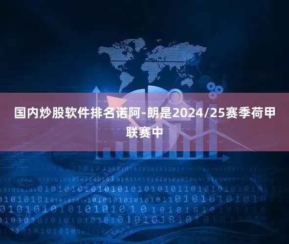 国内炒股软件排名诺阿-朗是2024/25赛季荷甲联赛中